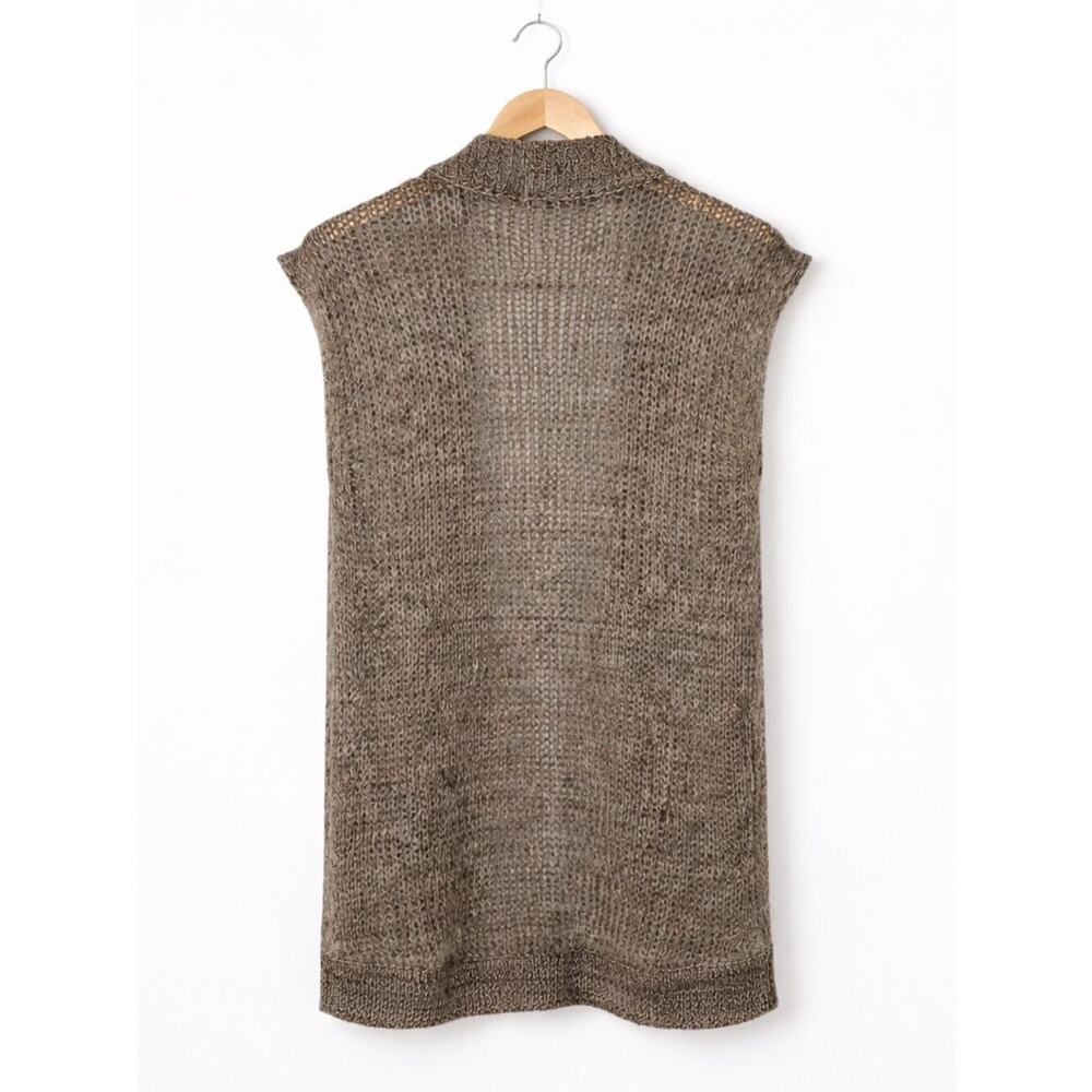 Chicos Frosted Couture Emmett Sweater Vest Womns Size Large Heathered Gray NWT - Picture 2 of 8